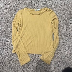 mustard yellow top